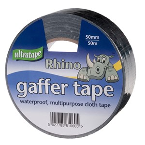 GAFFER TAPE (CLOTH) BLACK 50mm x 50m