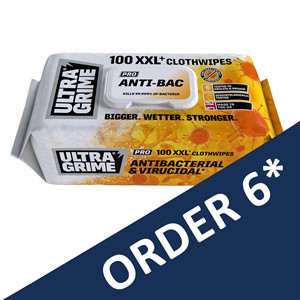 ULTRA GRIME ANTIBACTERIAL & VIRUCIDAL WIPES (YELLOW) 100no