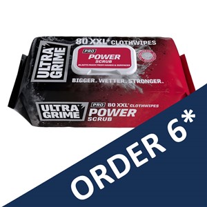 ULTRA GRIME POWER SCRUB WIPES (RED) 80no