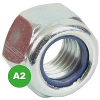 Bagged Hex Nylon Insert Nuts - A2 St. Steel